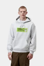 Hooded Bumper Sticker Sweatshirt Ash Heather